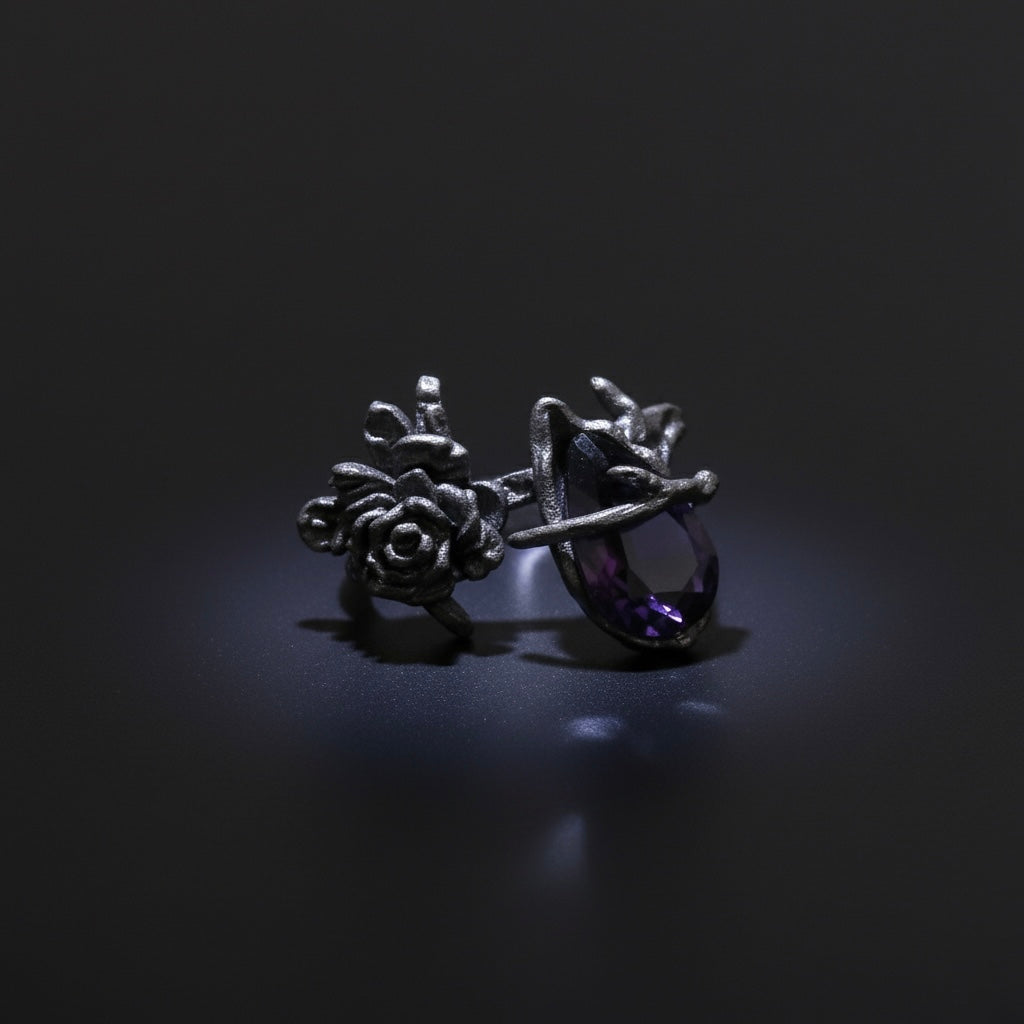 Violet Thorns Ring