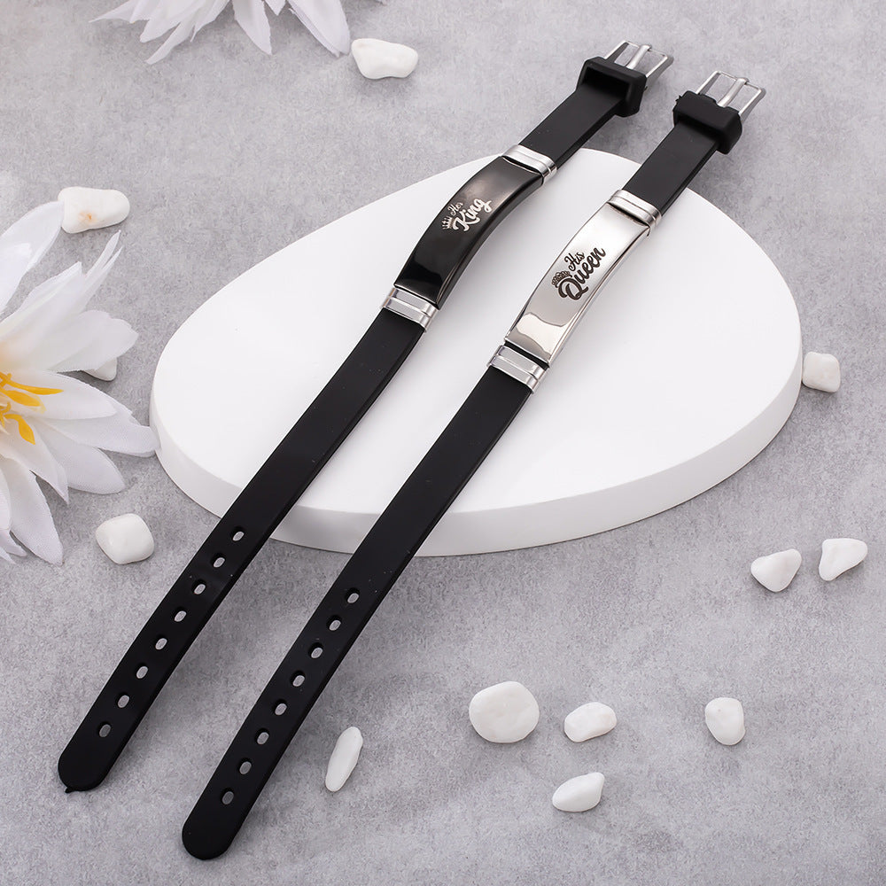 King & Queen Duo Wristbands