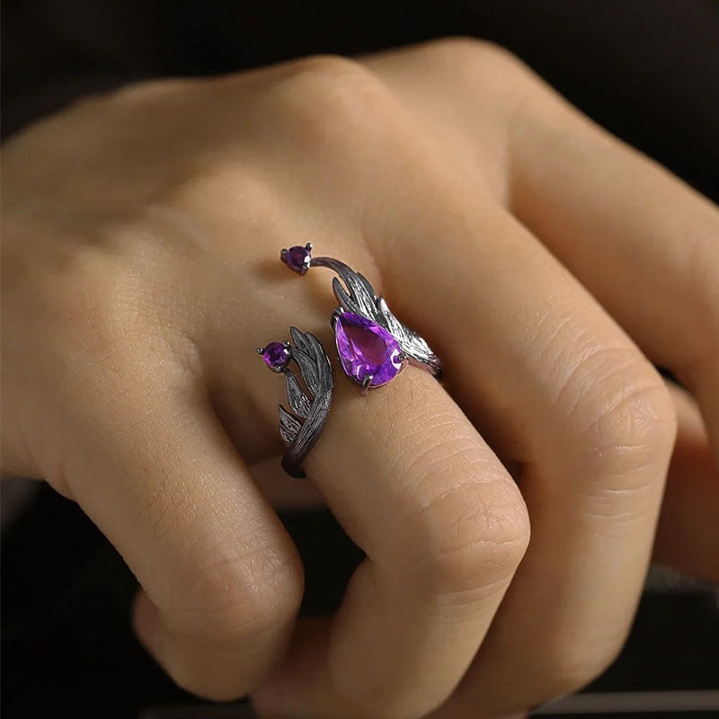 Violet Phoenix Ring