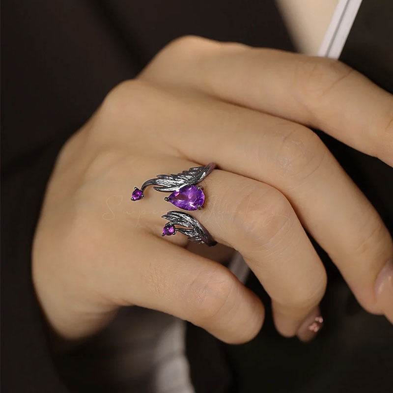 Violet Phoenix Ring