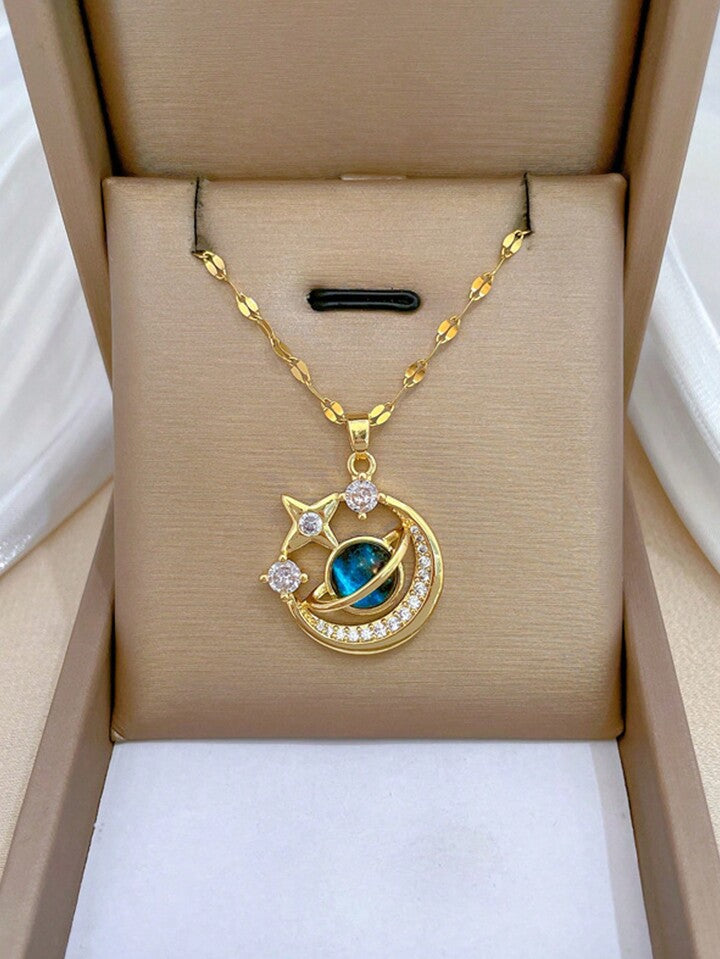 Golden Galaxy Necklace