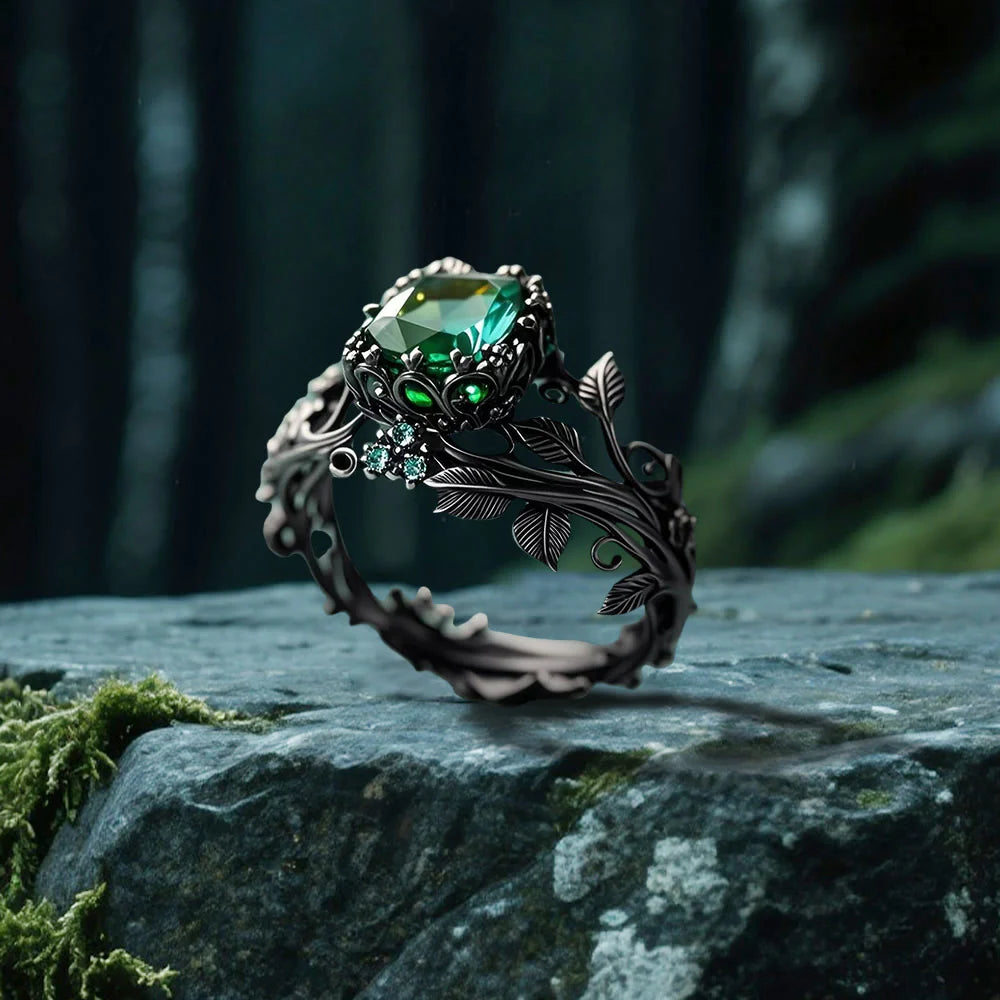 Midnight Ivy Ring