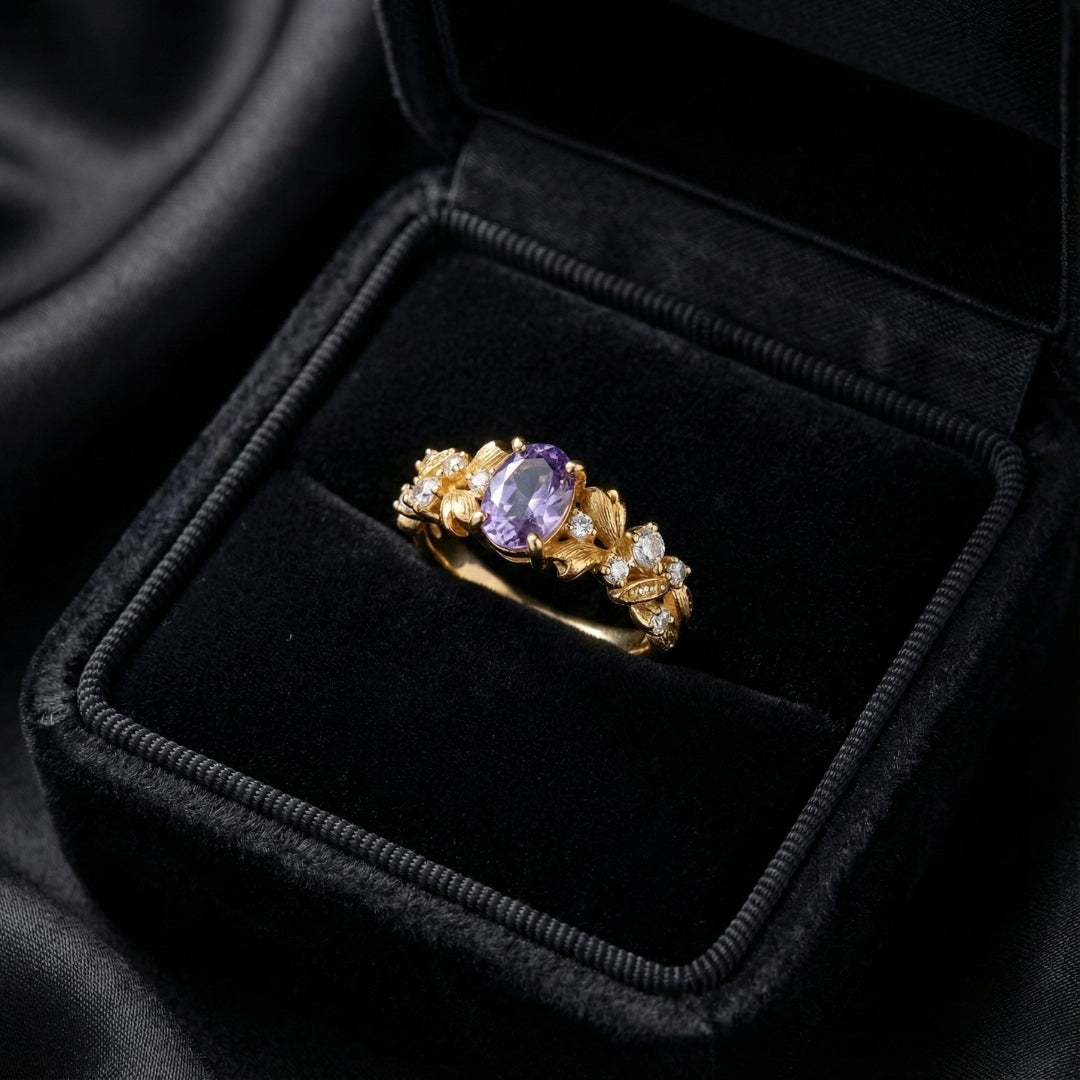 Amethyst Bloom Ring