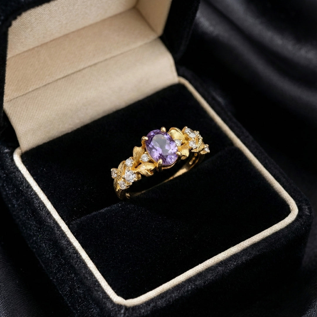 Amethyst Bloom Ring