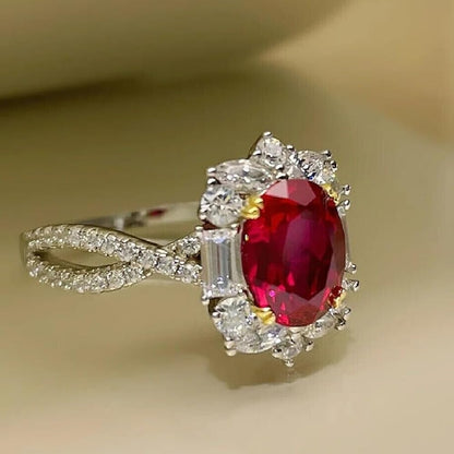 Crimson Crown Ring