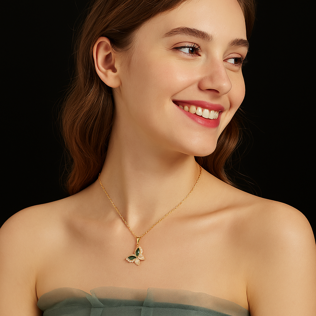 Golden Papillon Neckpiece