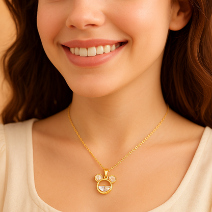 Golden Mousey Necklace