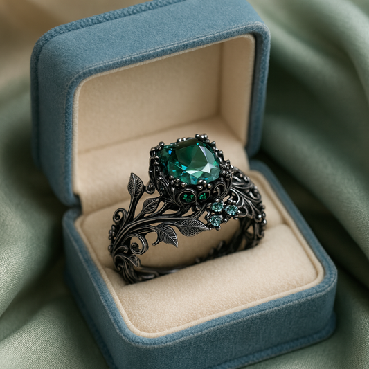 Midnight Ivy Ring