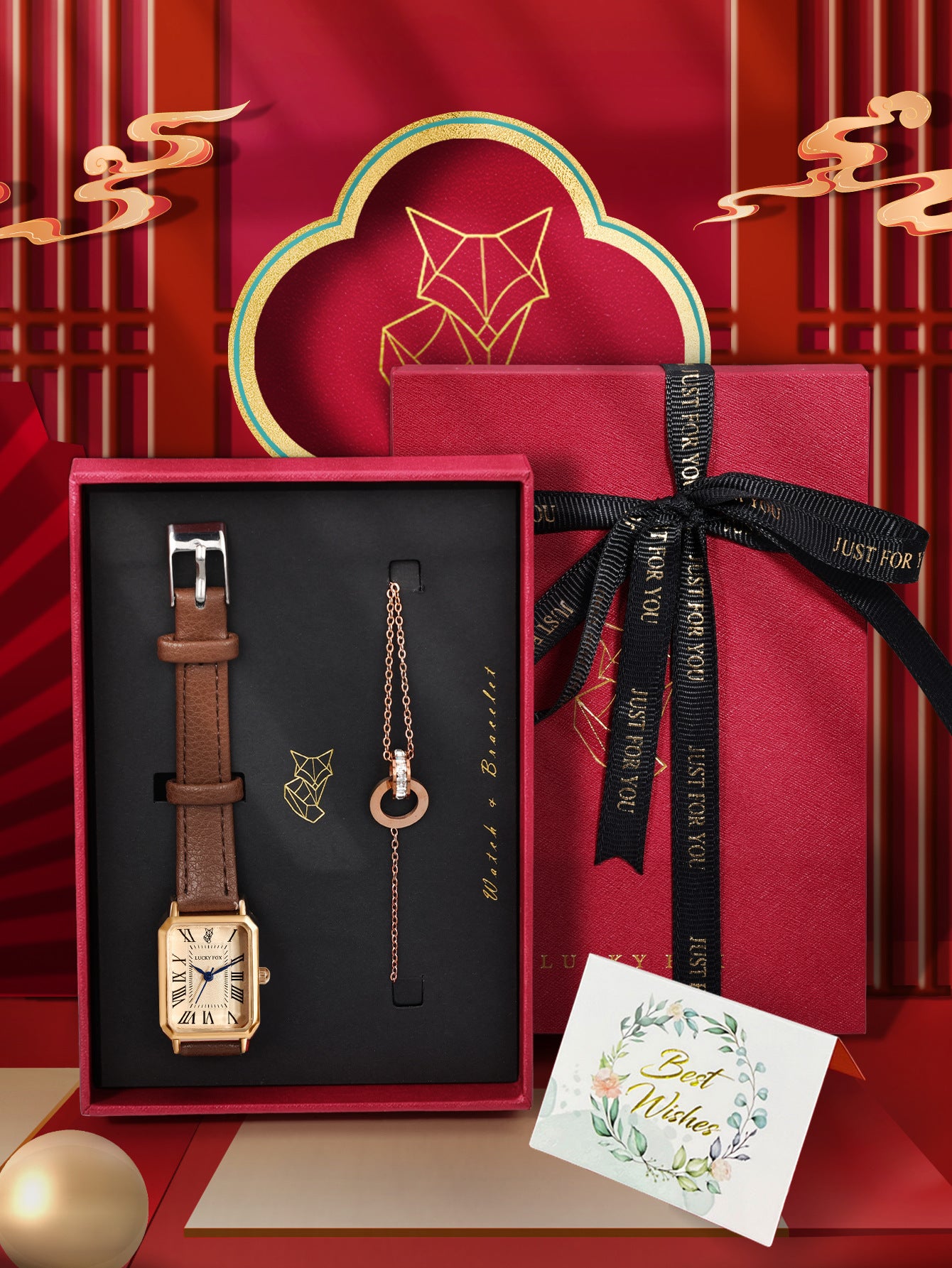 Classic Heritage Watch Set — “Timeless Moments, Thoughtfully Gifted.”

A refined expression of classic taste, this watch set blends vintage elegance with modern simplicity. Paired with a minimalist bracelet and presented in a luxury gift box, it’s designed to mark moments that matter — anniversaries, birthdays, or meaningful surprises.

An ideal gift for her, perfect for birthdays, anniversaries, or “just because” moments. Comes in Loftique’s signature ready-to-gift packaging, making it a heartfelt treasure