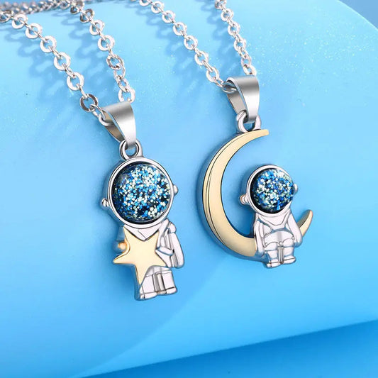 The Astronaut Duo Necklaces