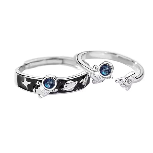 Astronaut Couple Rings