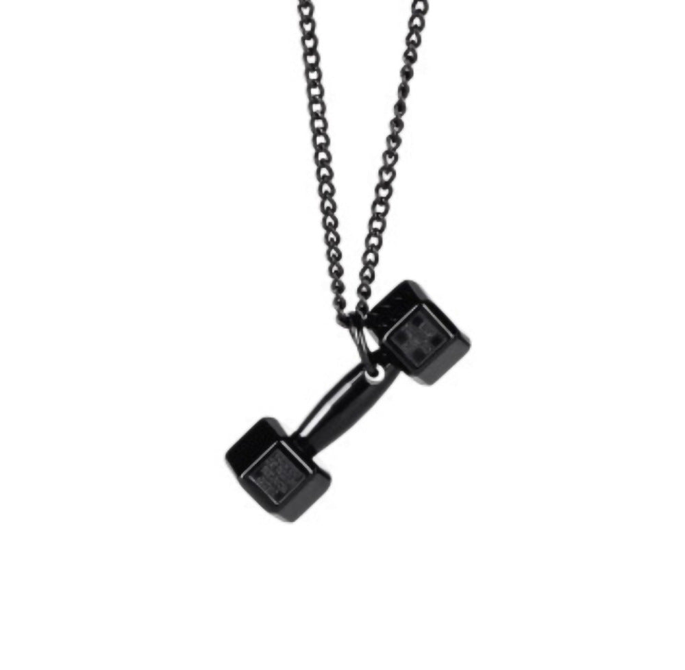 Fitness Dumbbell Necklace
