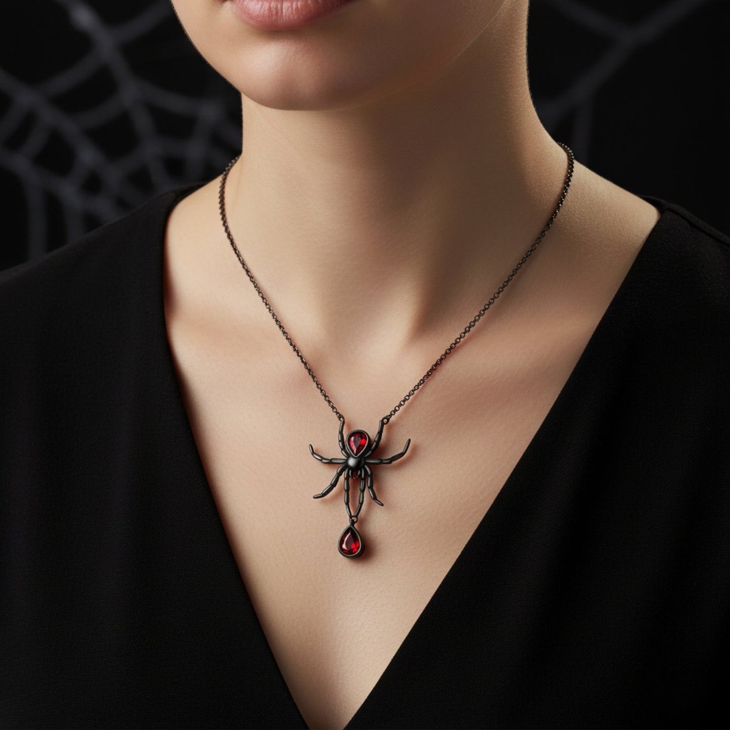 Bloody Web Pendant