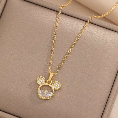 Golden Mousey Necklace