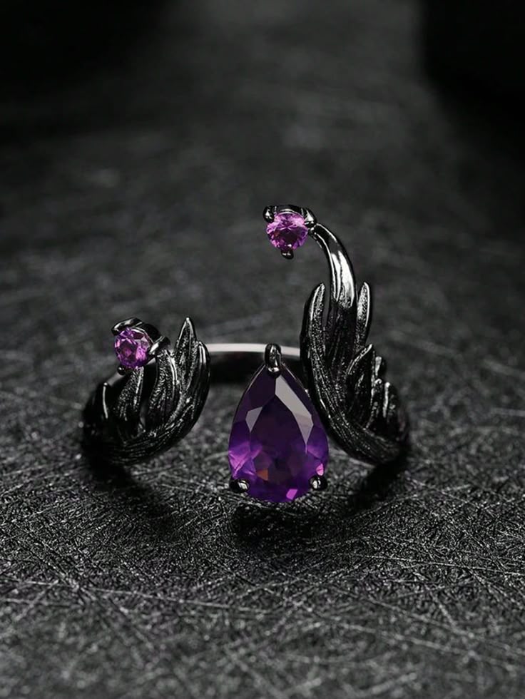 Violet Phoenix Ring