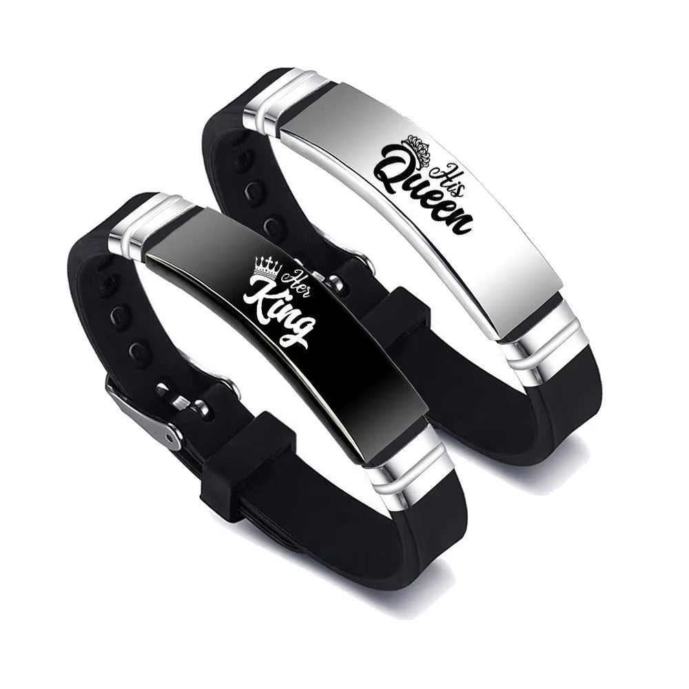 King & Queen Duo Wristbands