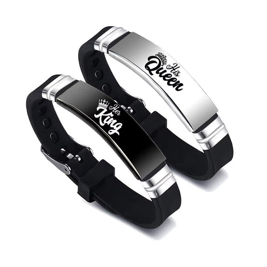 King & Queen Duo Wristbands