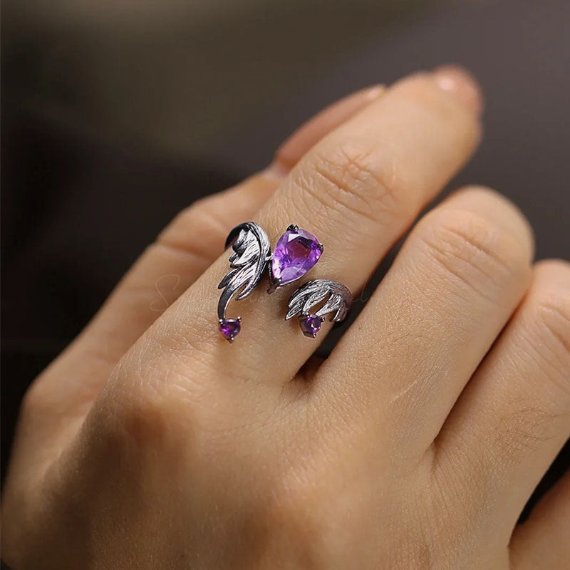 Violet Phoenix Ring