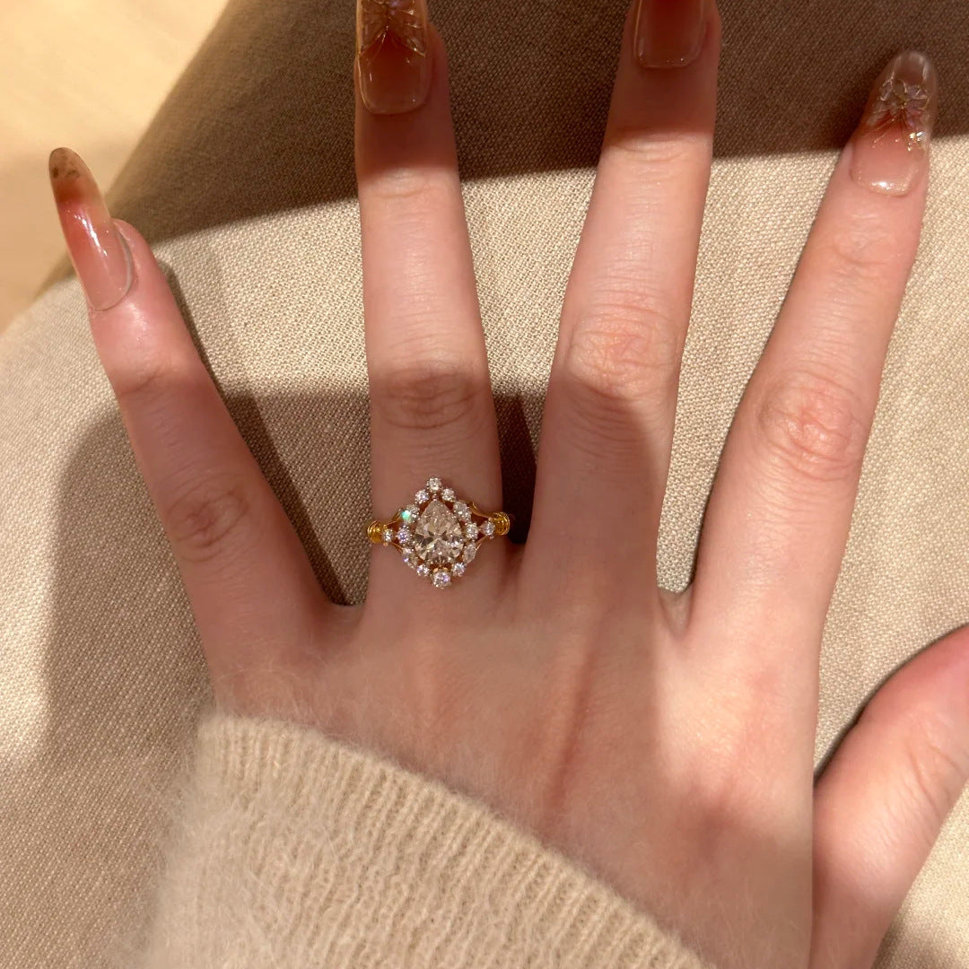 Radiant Lily Petal Ring