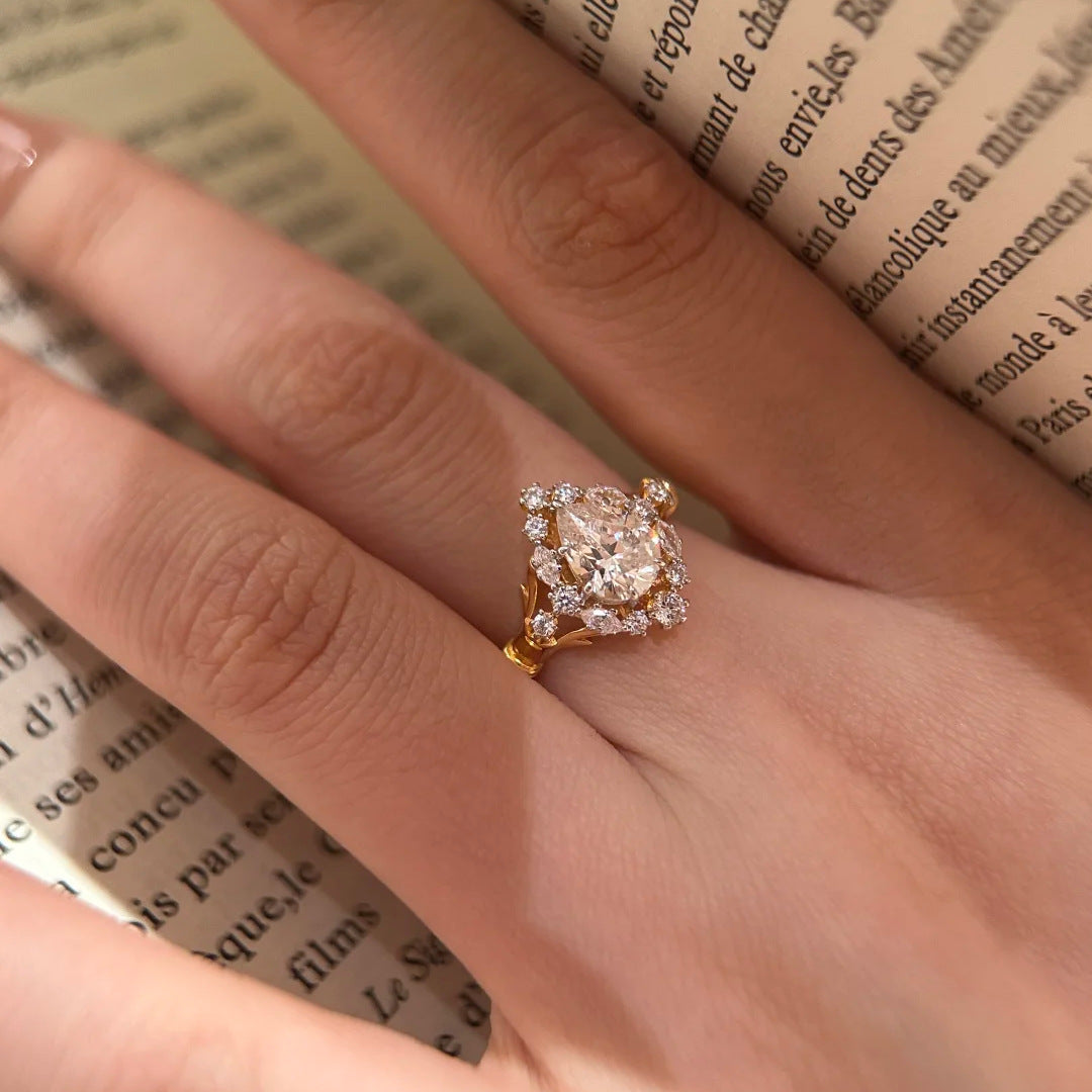 Radiant Lily Petal Ring