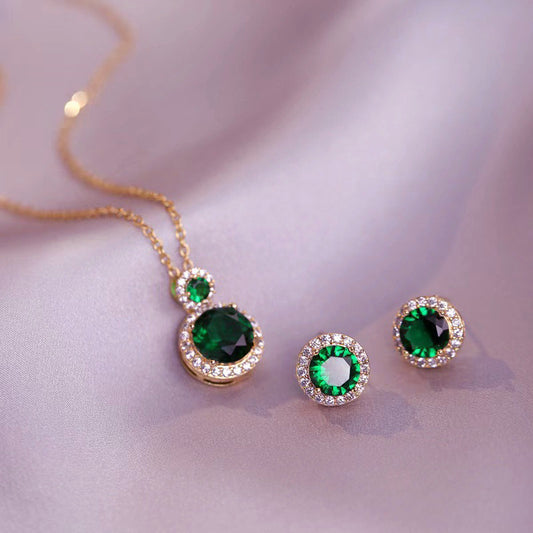Royal Green Halo Set