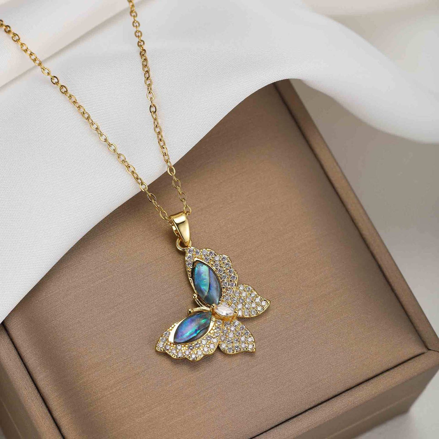 Golden Papillon Neckpiece