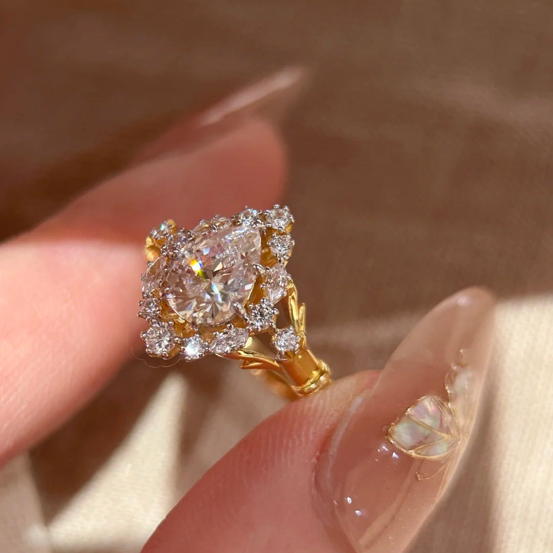 Radiant Lily Petal Ring