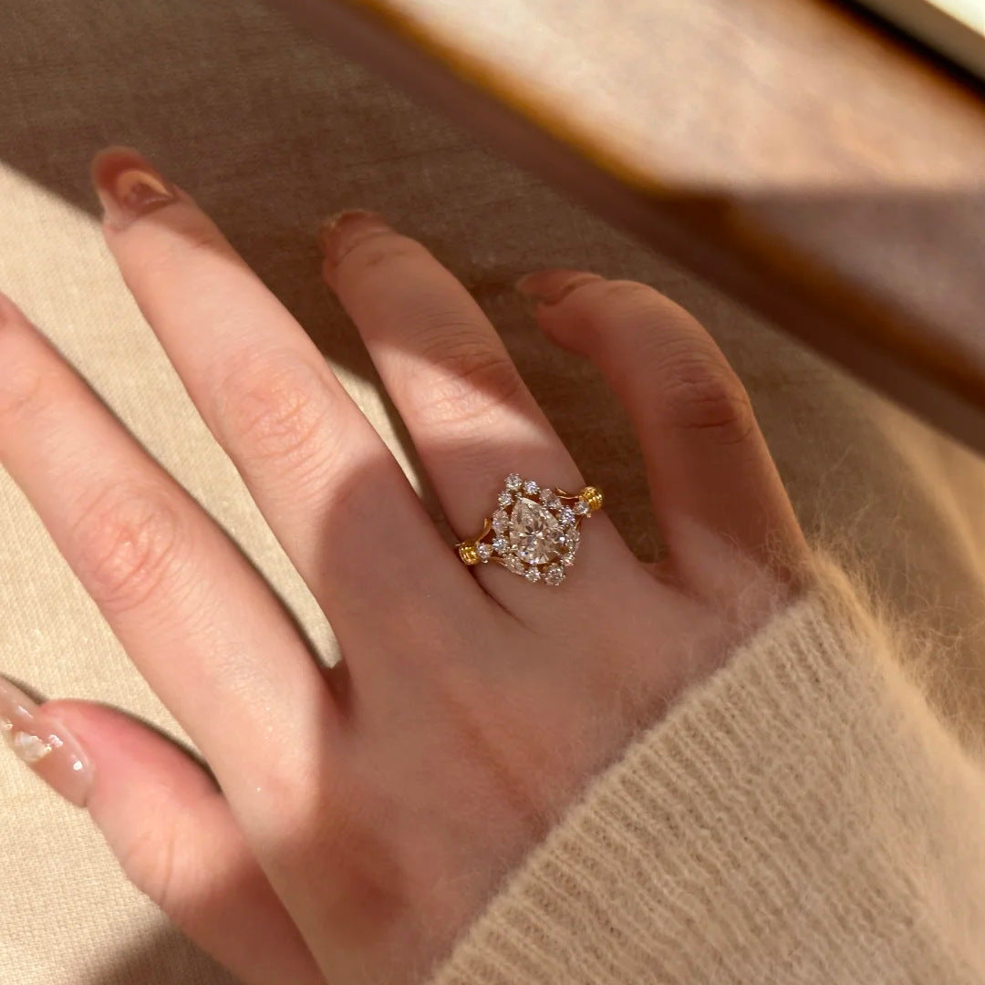 Radiant Lily Petal Ring