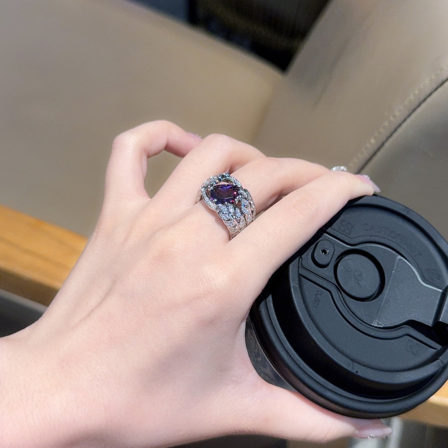 Imperial Amethyst Crown Ring