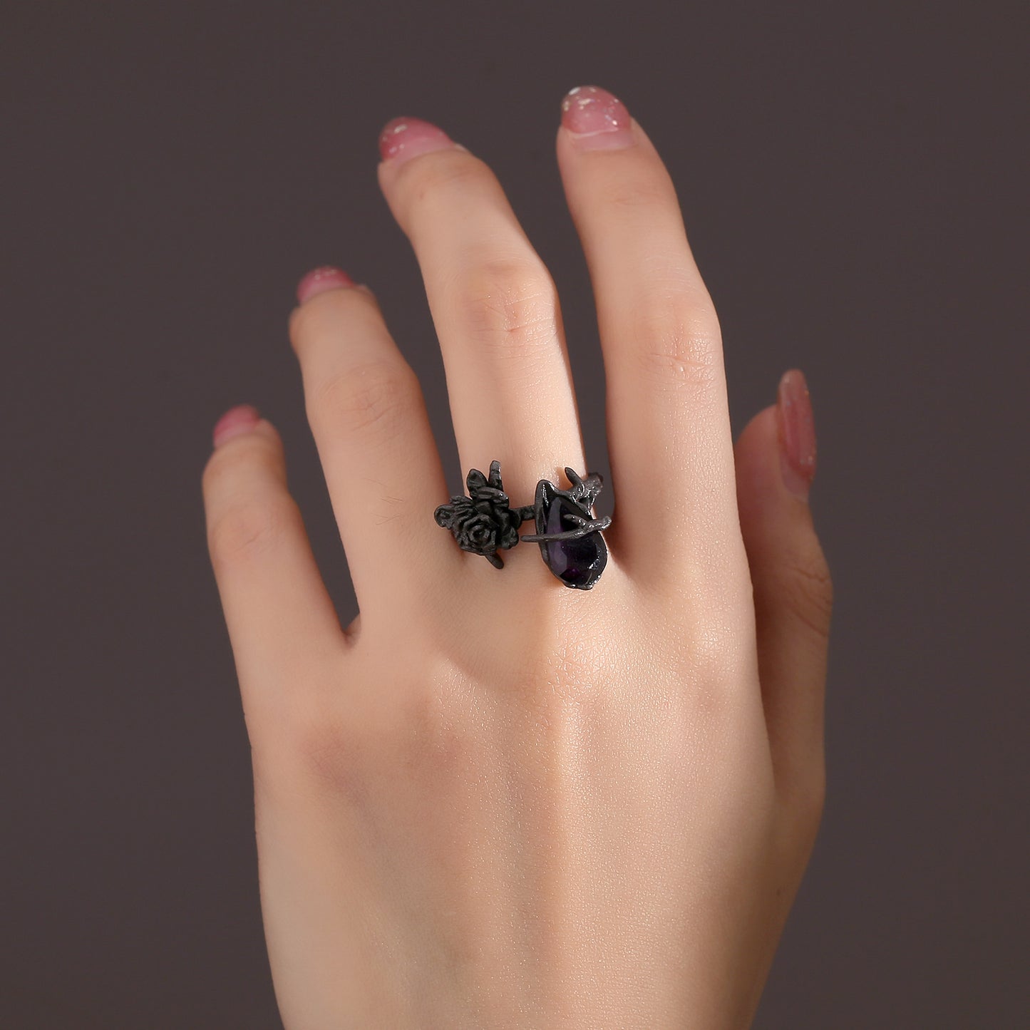 Violet Thorns Ring