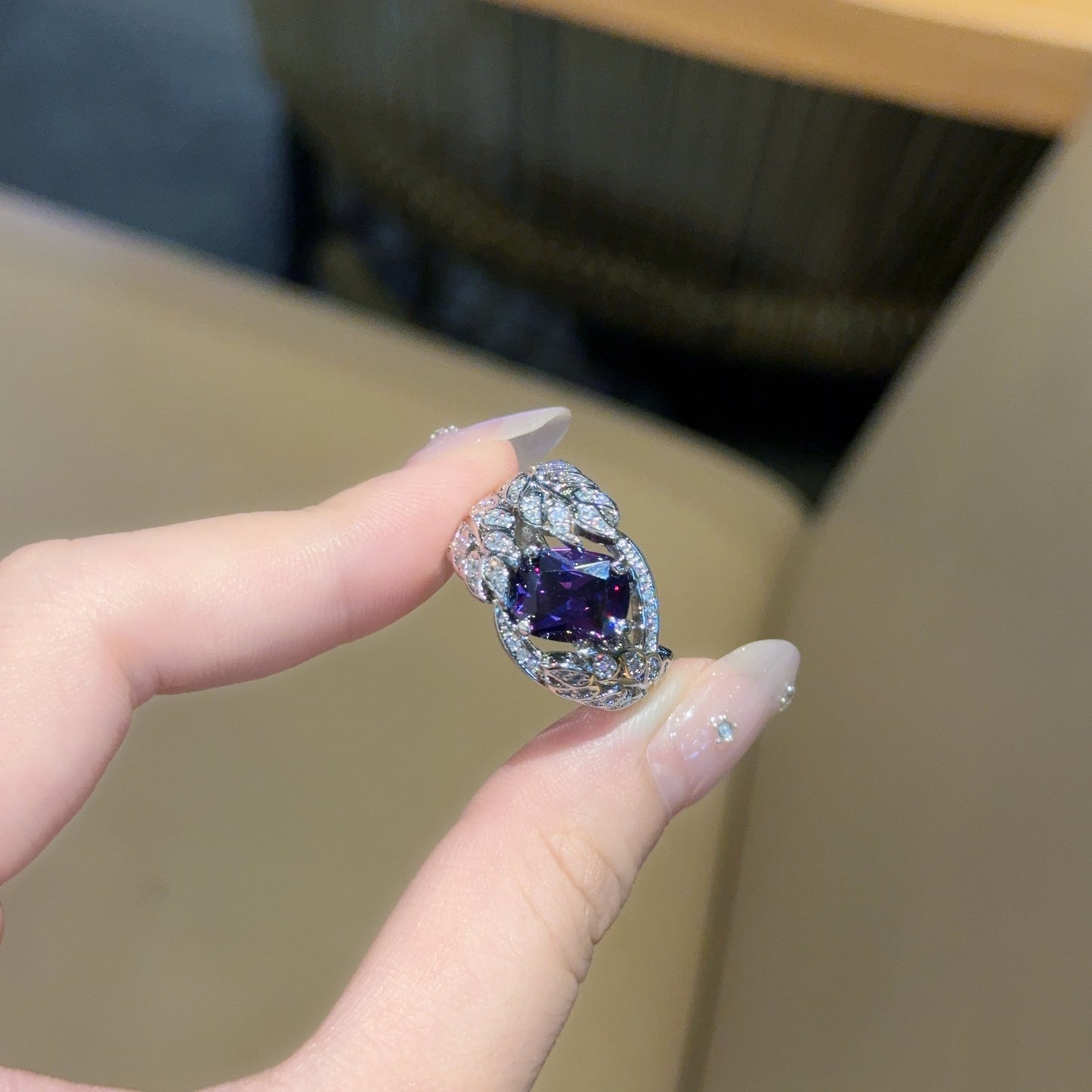 Imperial Amethyst Crown Ring