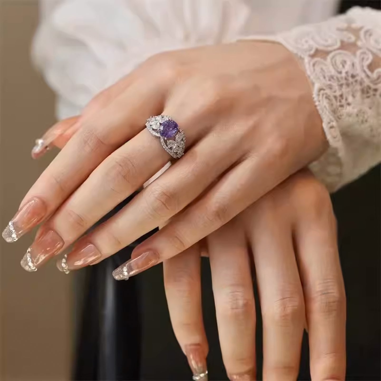 Lilac Whisper Ring