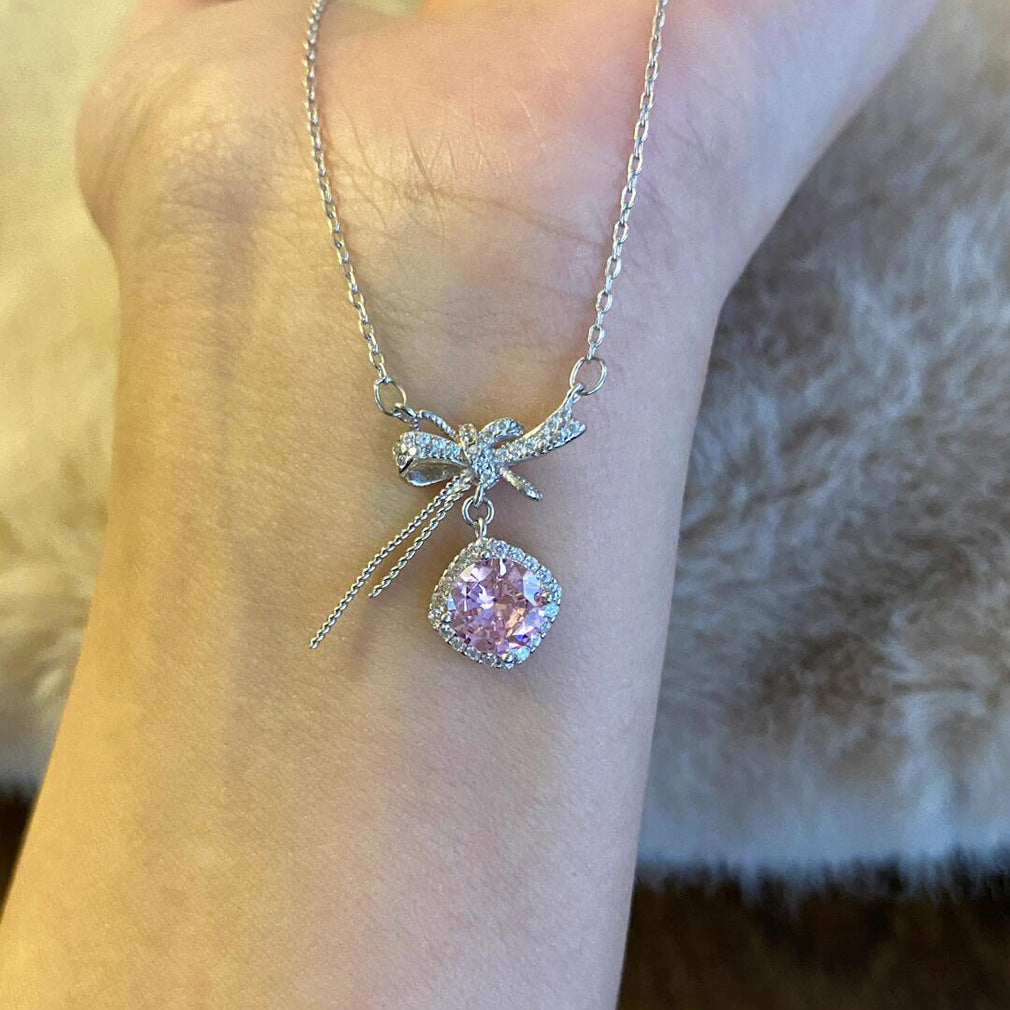 Twinkie Bow Necklace