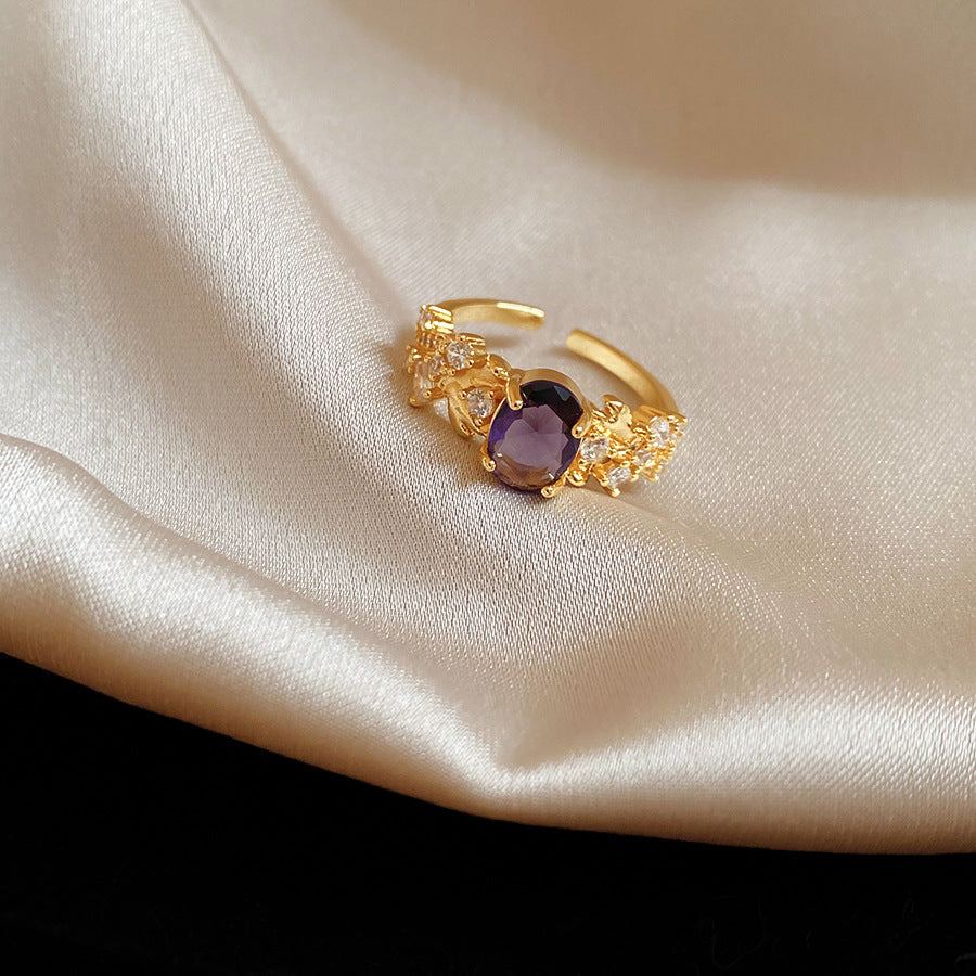 Amethyst Bloom Ring