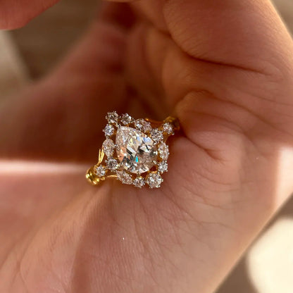 Radiant Lily Petal Ring