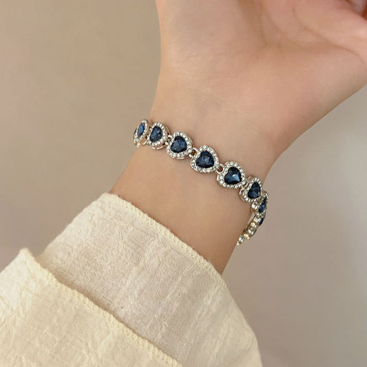 Azure Heartline Bracelet