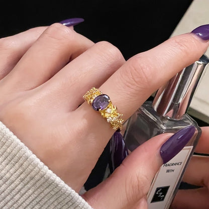 Amethyst Bloom Ring
