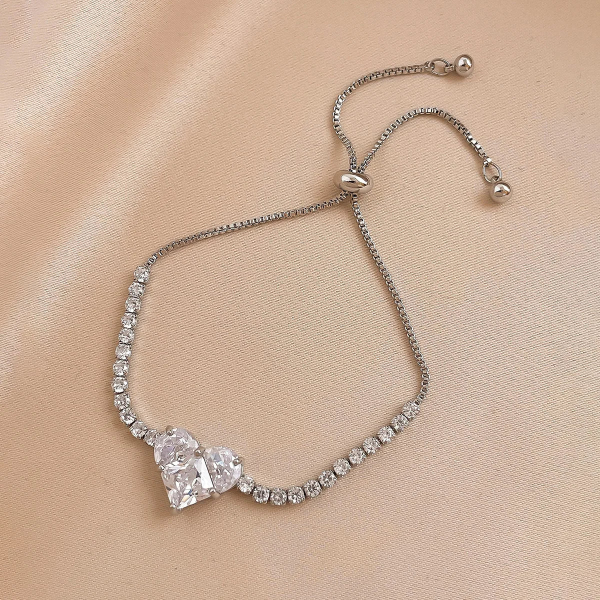 Frosted Heart Bracelet