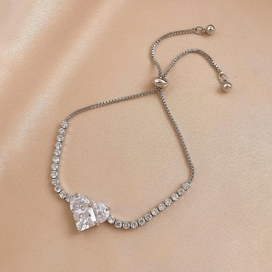 Frosted Heart Bracelet