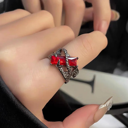 Eclipse Crown - Gothic Gem Rings