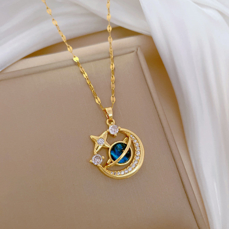 Golden Galaxy Necklace