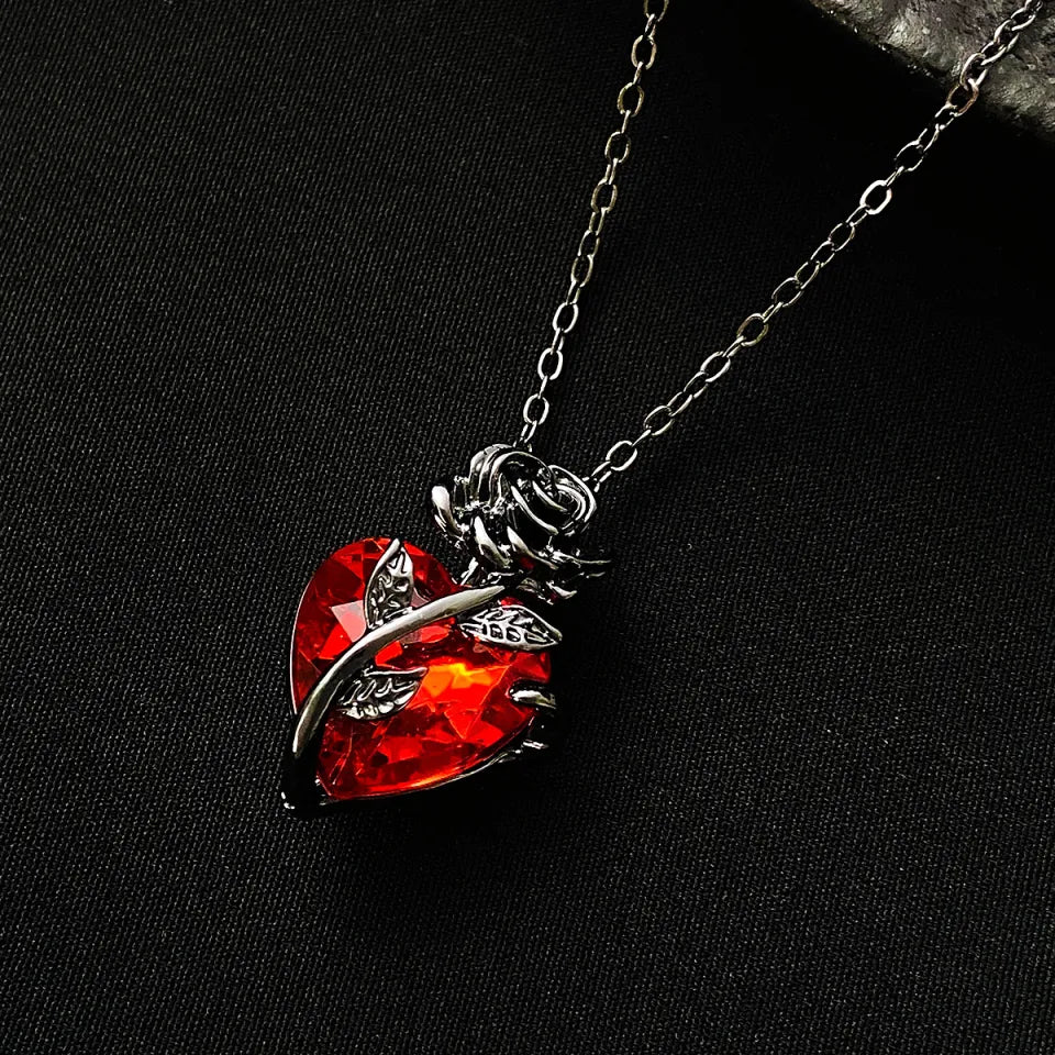 Midnight Scarlet Necklace