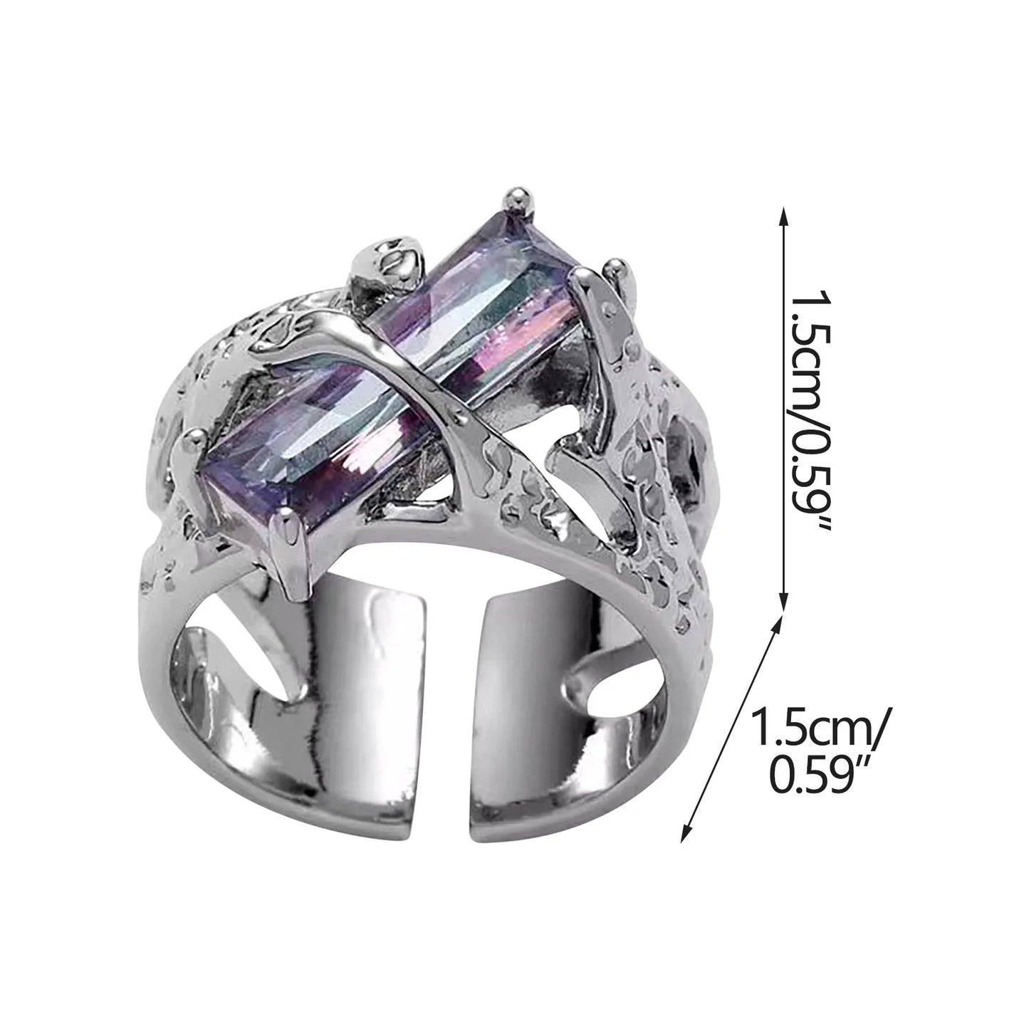 Eclipse Crown - Gothic Gem Rings