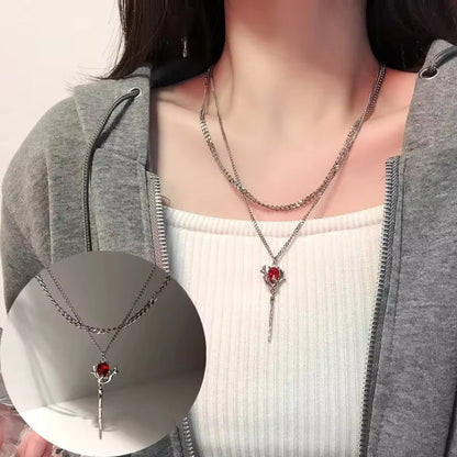 Rose in Thorne Necklace