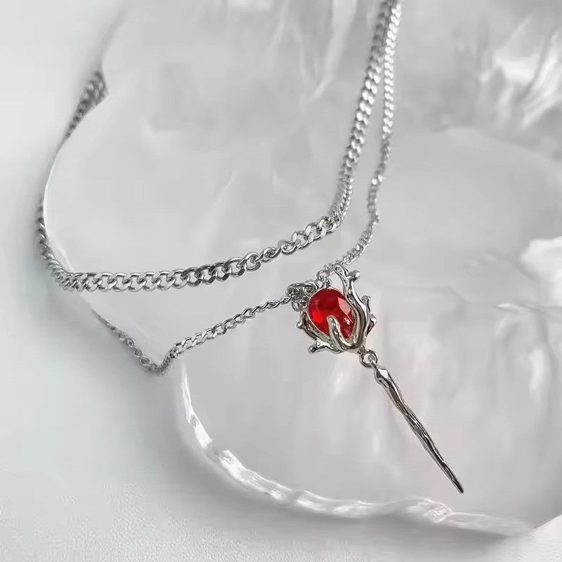 Rose in Thorne Necklace