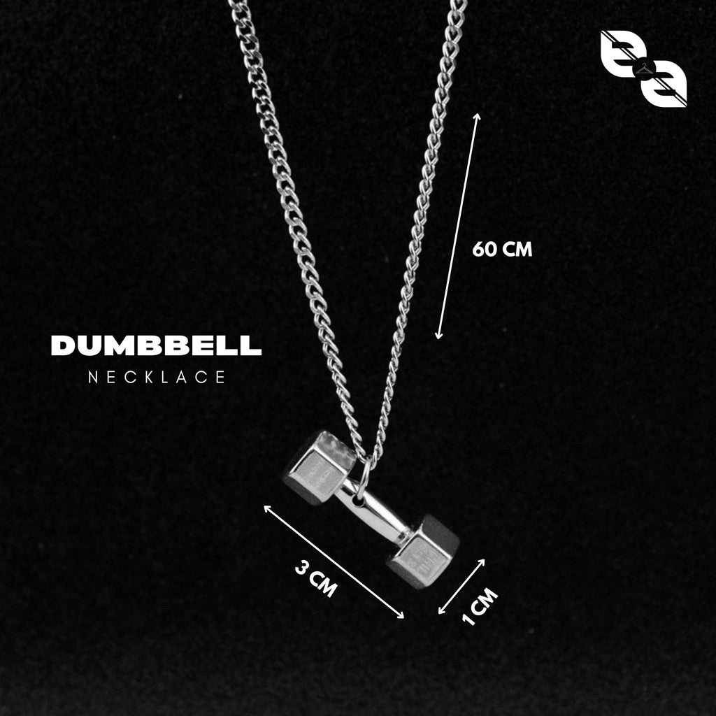 Fitness Dumbbell Necklace